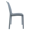 Set 2 Sedie Giardino NINFEA in Stile Rattan Senza Braccioli Sedute per Esterni