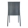 Set 2 Sedie Giardino NINFEA in Stile Rattan Senza Braccioli Sedute per Esterni