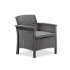 Set Divano 2 Poltrone e Tavolino Stile Rattan VENEZIA Salottino per Esterni