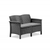 Set Divano 2 Poltrone e Tavolino Stile Rattan VENEZIA Salottino per Esterni
