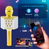 Microfono Karaoke Wireless con Luci Led Q-C107 Registra Canta e Riproduce Musica