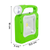 Lampada Portatile Emergenza con Pannello Solare e Lampadina Led Cavo USB