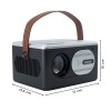 Videoproiettore Portatile 1080P Alta Definizione HD Lettore Multimediale HDMI
