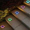 Faretto Solare Luce Led RGB Triangolo da Giardino con Sensore Crepuscolare IP68
