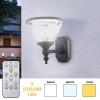 Lampada Led Da Parete 5W Esterni Con Pannello Solare Applique 3 Modalità IP67