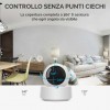 Telecamera di Sorveglianza IP 75648 WiFi Full HD Angolo 360° Controllo da Remoto