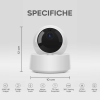 Telecamera di Sorveglianza IP 75648 WiFi Full HD Angolo 360° Controllo da Remoto