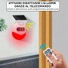 Allarme Infrarossi Luce Solare 316277 Sirena Antifurto wireless con Telecomando