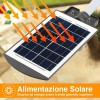 Lampione a ricarica solare 803000 con sensore di movimento 48 Led 30W