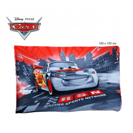 Coperta in pile con stampa Cars 100 x 150 cm caldo