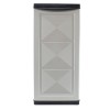 Armadio Portabombole 1 Anta in PVC 800176 Mobile Modulare 2 Mensole per Esterno