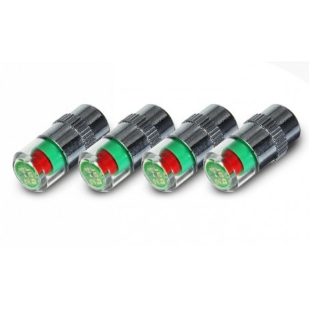 Kit 4 misuratori di pressione indicatore led universale 2,4 bar 36 PSI