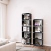 LIBRERIA A 5 RIPIANI 50 x 30 x 180 cm NERA DA MODIFICARE