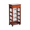 Carrello Vesuvio salvaspazio portafrutta da cucina in legno faggio 380052