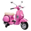 Moto elettrica PIAGGIO per bambini VESPA PX LT887 con rotelle 12V luci led