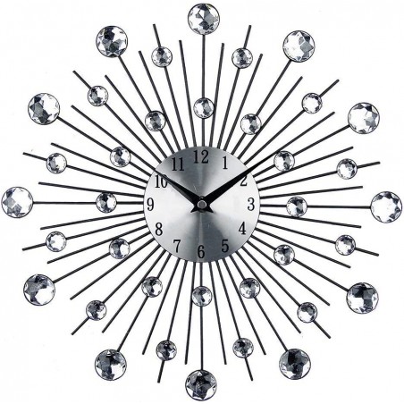 Orologio da Parete 793165 in Metallo 50 cm Stella di Cristallo Decorazione Casa