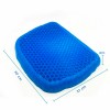 Cuscino gel traspirante anti decubito ergonomico sedute prolungate 37x30x4 cm