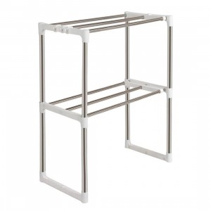 Scaffale Salvaspazio per Microonde 211471 3 Ripiani Rack Per Cucina 60x25x65 cm