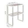 Scaffale Salvaspazio per Microonde 211471 3 Ripiani Rack Per Cucina 60x25x65 cm