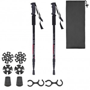 Bastoni da Trekking regolabili da 65 a 135 cm 187516 con impugnatura antiscivolo