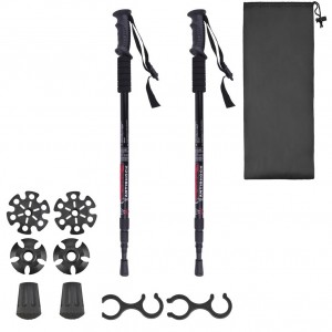 Bastoni da Trekking regolabili da 65 a 135 cm 187516 con impugnatura antiscivolo