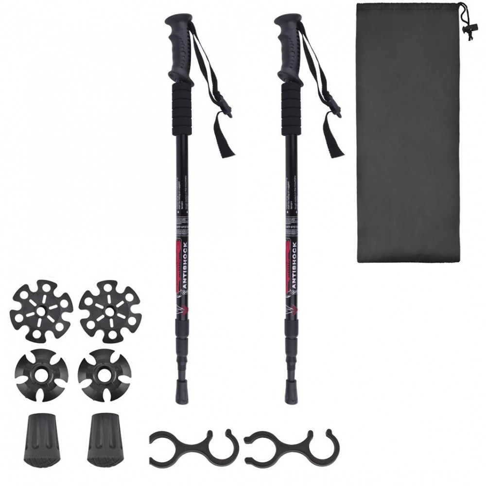 DOBESTS Bastoni da Trekking, Bastoncini Trekking Pieghevoli Nordic