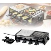 Raclette doppia cottura griglia e pietra antiaderente con 16 accessori 1200Watt