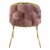 Poltrona Imbottita con Struttura Oro ARABELLA da MODIFICARE