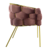 Poltrona Imbottita con Struttura Oro ARABELLA da MODIFICARE
