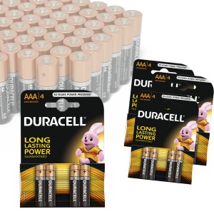 Pack da 16 o 32 mini stilo AAA Duracell long lasting durablock alcaline